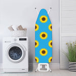 Blue Cute Sunflower Pattern Print Ironing Board Cover