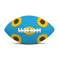 Blue Cute Sunflower Pattern Print Rugby Ball