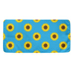 Blue Cute Sunflower Pattern Print Towel