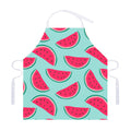 Blue Cute Watermelon Pattern Print Adjustable Apron