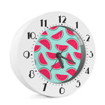 Blue Cute Watermelon Pattern Print Alarm Clock