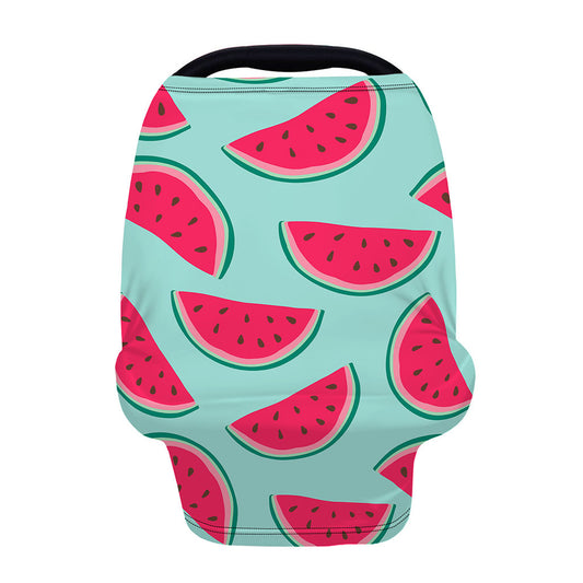 Blue Cute Watermelon Pattern Print Baby Seat Cover