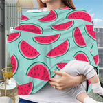 Blue Cute Watermelon Pattern Print Baby Seat Cover