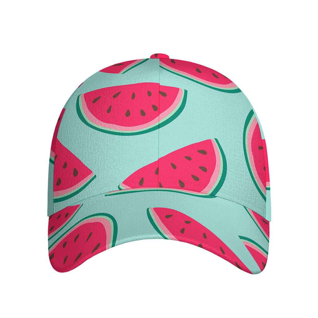 Blue Cute Watermelon Pattern Print Baseball Cap