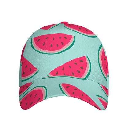Blue Cute Watermelon Pattern Print Baseball Cap