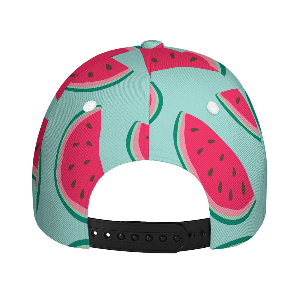 Blue Cute Watermelon Pattern Print Baseball Cap
