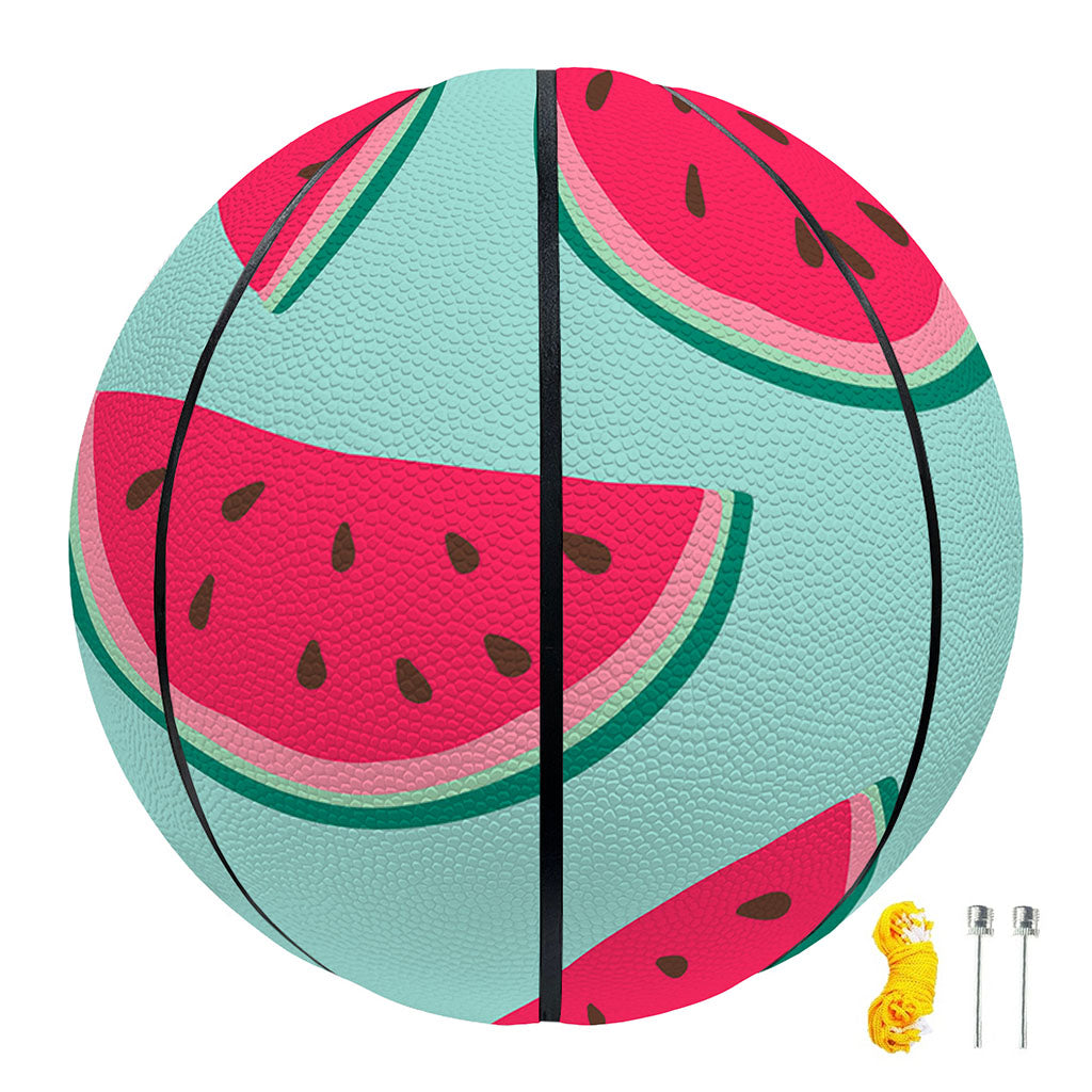 Blue Cute Watermelon Pattern Print Basketball