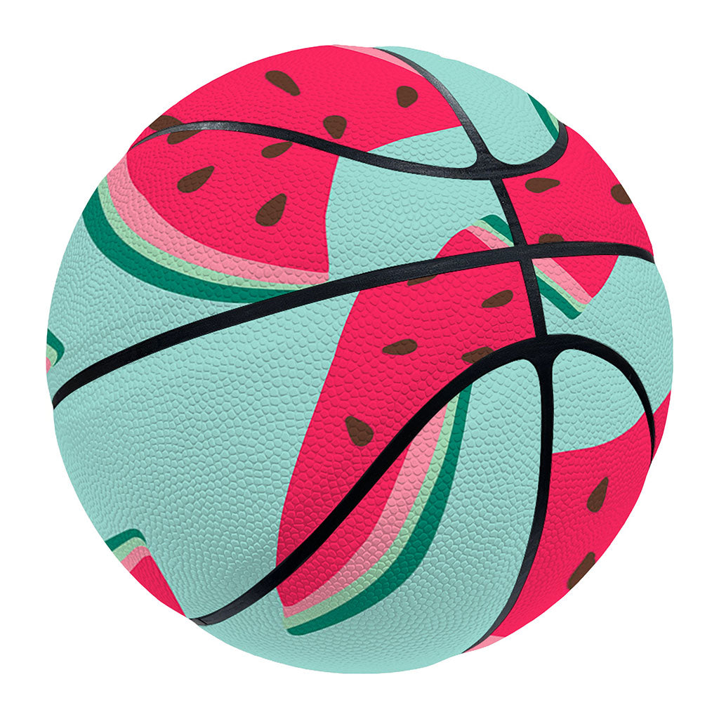 Blue Cute Watermelon Pattern Print Basketball