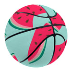 Blue Cute Watermelon Pattern Print Basketball