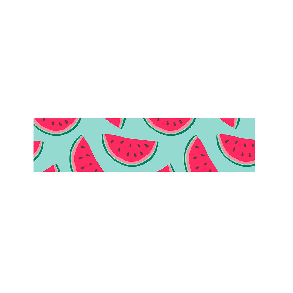 Blue Cute Watermelon Pattern Print Bed Runner