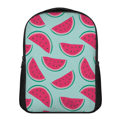 Blue Cute Watermelon Pattern Print Casual Backpack