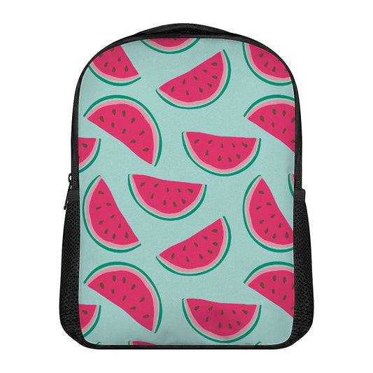Blue Cute Watermelon Pattern Print Casual Backpack