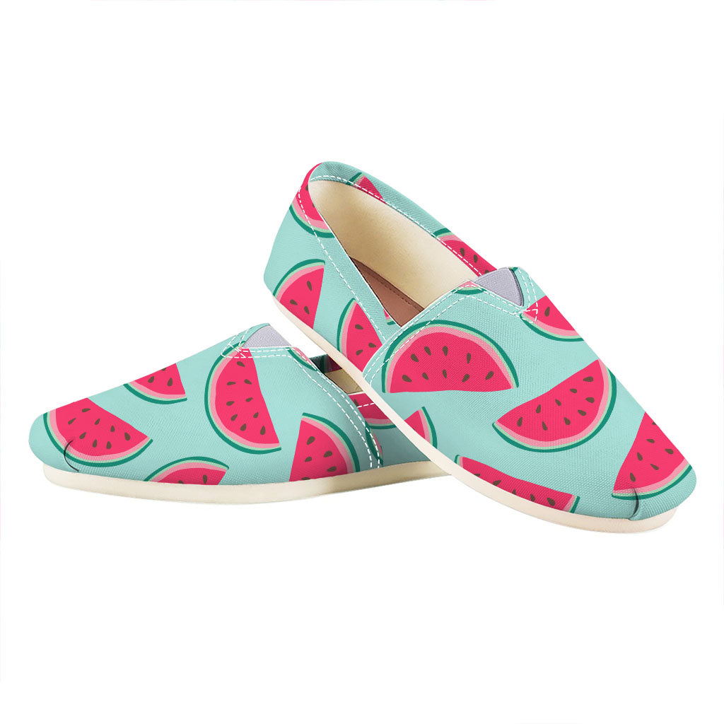 Blue Cute Watermelon Pattern Print Casual Shoes