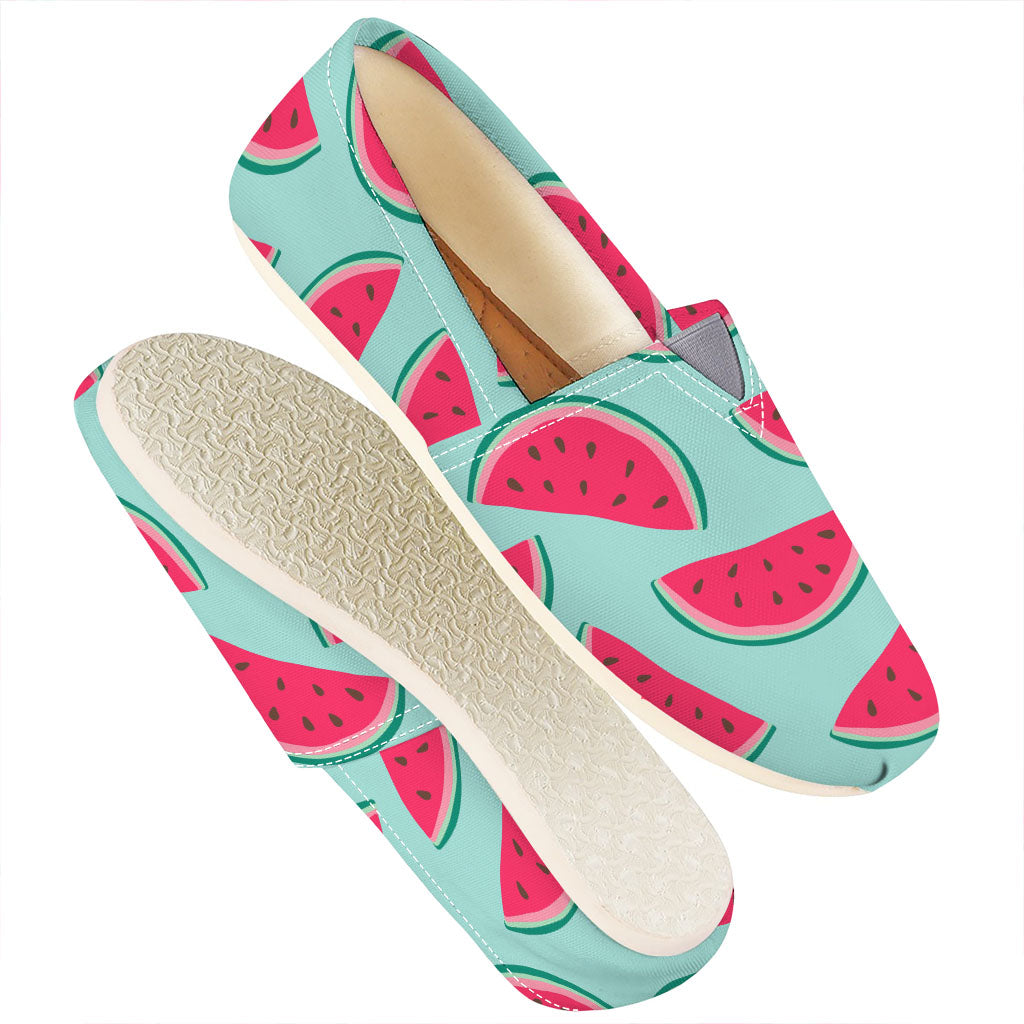 Blue Cute Watermelon Pattern Print Casual Shoes