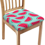Blue Cute Watermelon Pattern Print Chair Cushion Cover