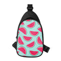Blue Cute Watermelon Pattern Print Sling Bag