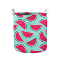 Blue Cute Watermelon Pattern Print Collapsible Laundry Basket