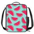 Blue Cute Watermelon Pattern Print Crossbody Lunch Bag