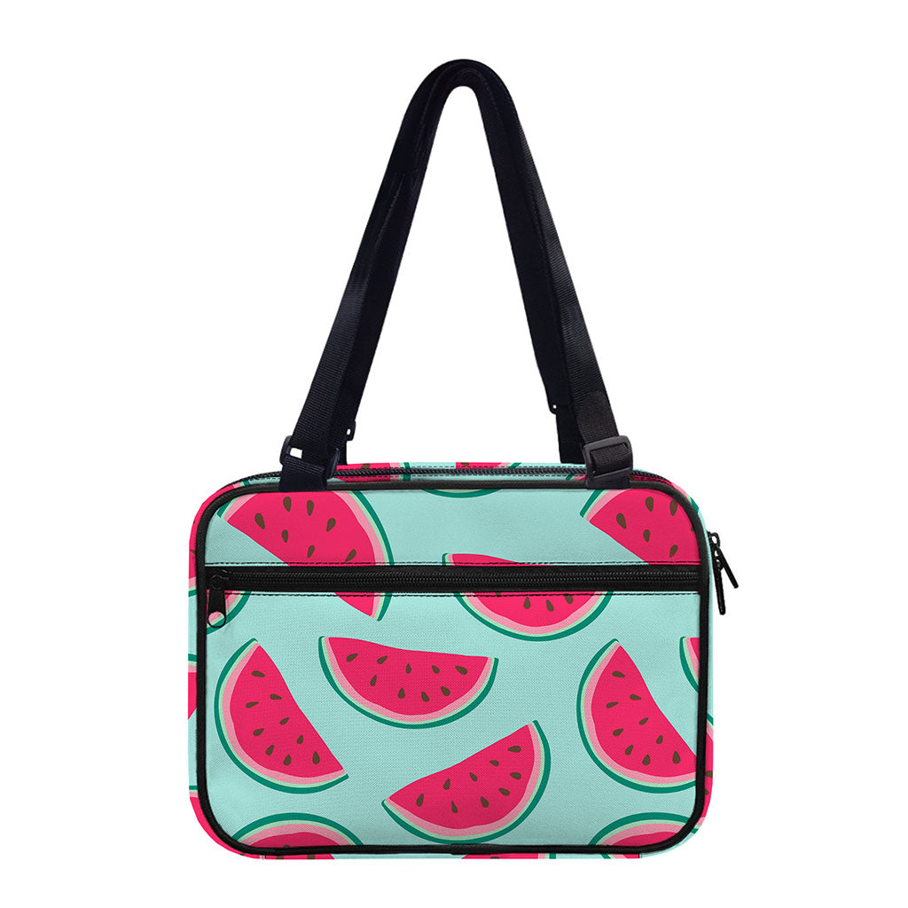 Blue Cute Watermelon Pattern Print Double Strap Bible Bag