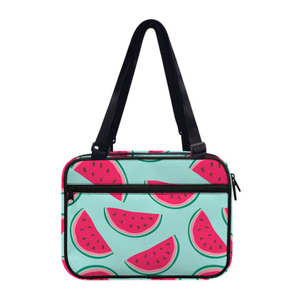 Blue Cute Watermelon Pattern Print Double Strap Bible Bag