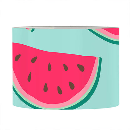 Blue Cute Watermelon Pattern Print Drum Lamp Shade