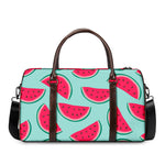 Blue Cute Watermelon Pattern Print Duffle Bag