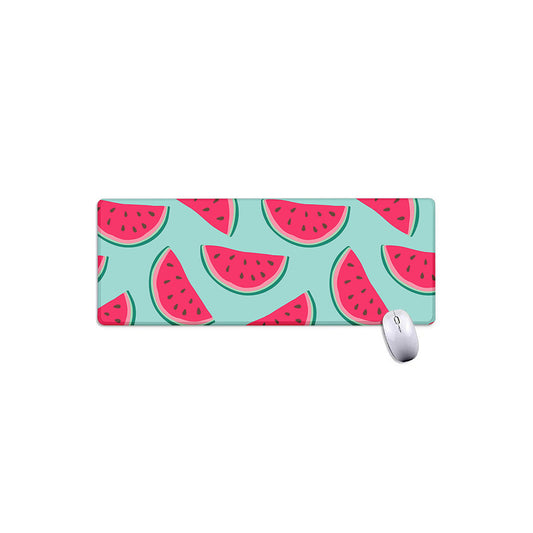 Blue Cute Watermelon Pattern Print Extended Mouse Pad