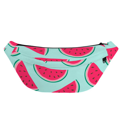Blue Cute Watermelon Pattern Print Fanny Pack