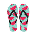Blue Cute Watermelon Pattern Print Flip Flops