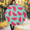 Blue Cute Watermelon Pattern Print Foldable Umbrella