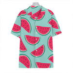 Blue Cute Watermelon Pattern Print Hawaiian Shirt