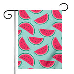 Blue Cute Watermelon Pattern Print House Flag