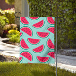 Blue Cute Watermelon Pattern Print House Flag