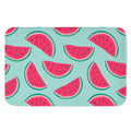 Blue Cute Watermelon Pattern Print Indoor Door Mat