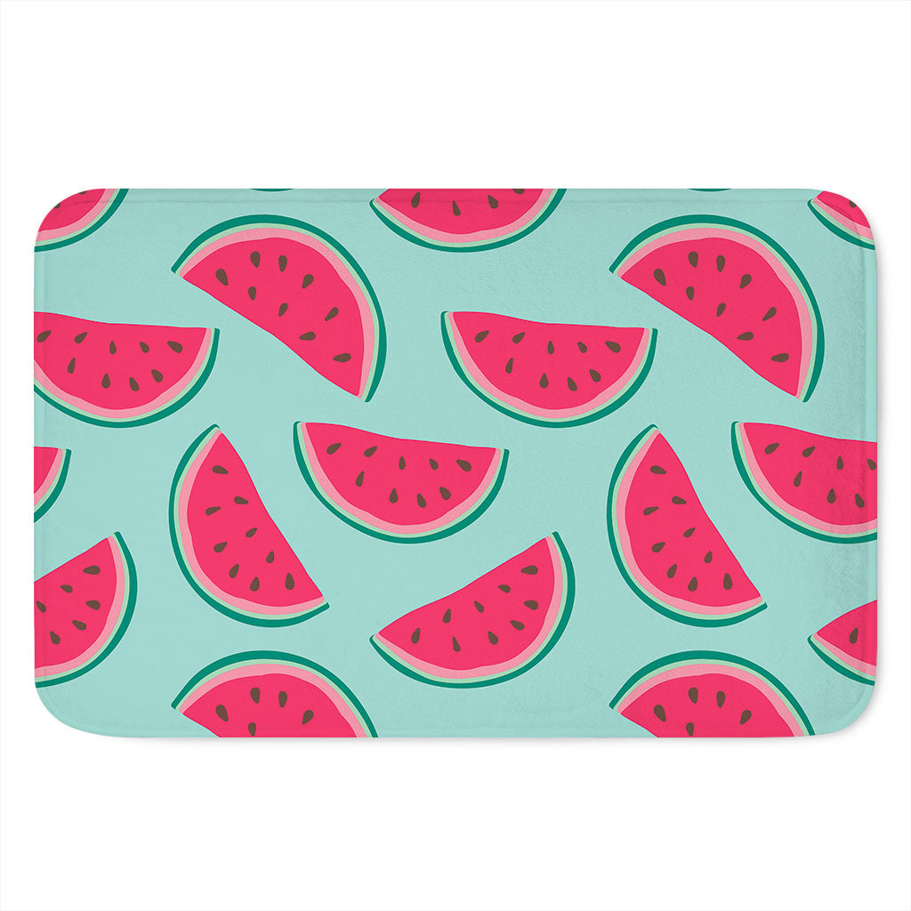 Blue Cute Watermelon Pattern Print Indoor Door Mat