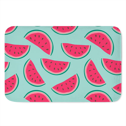 Blue Cute Watermelon Pattern Print Indoor Door Mat