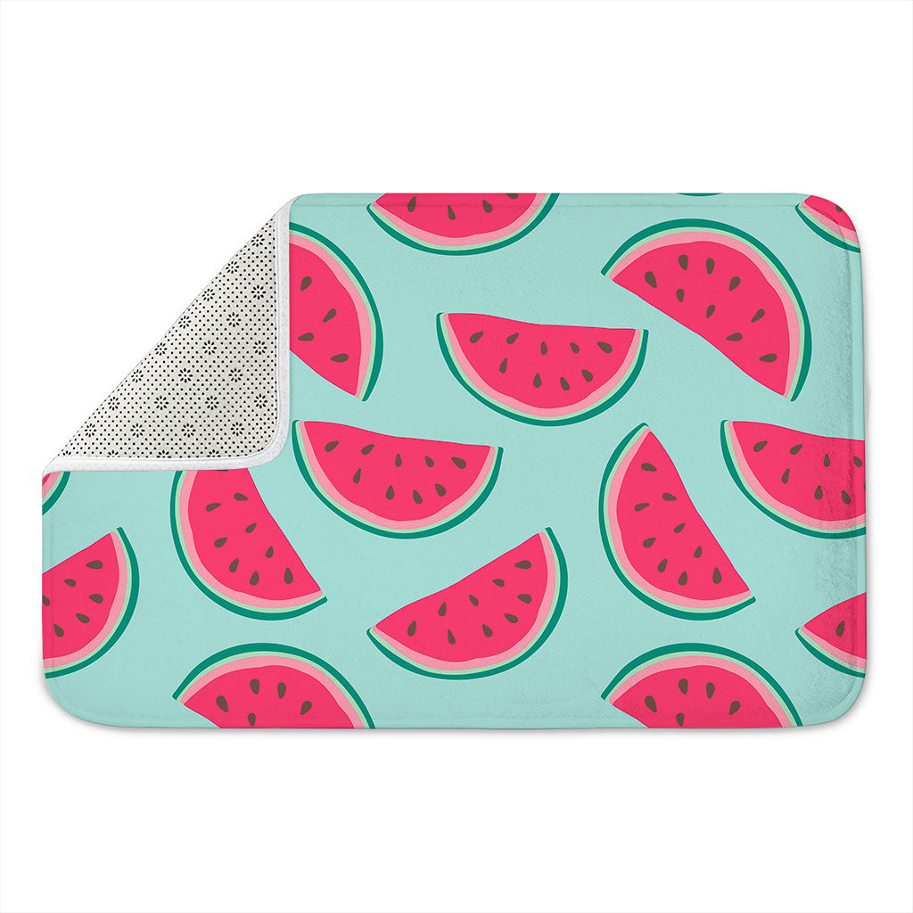 Blue Cute Watermelon Pattern Print Indoor Door Mat