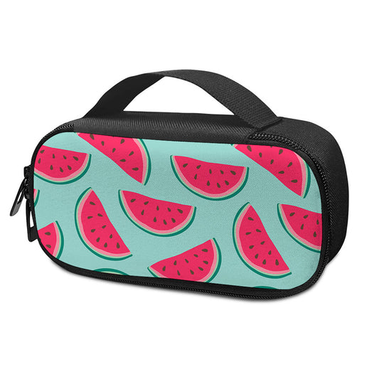 Blue Cute Watermelon Pattern Print Insulin Cooler Travel Case