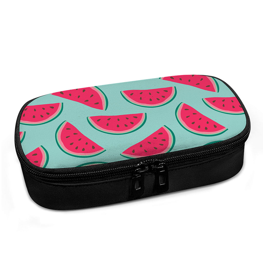 Blue Cute Watermelon Pattern Print Insulin Cooler Travel Case