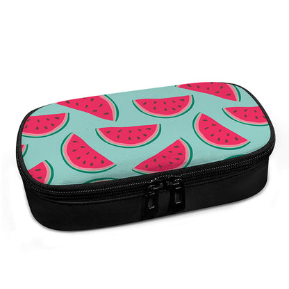 Blue Cute Watermelon Pattern Print Insulin Cooler Travel Case
