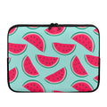 Blue Cute Watermelon Pattern Print Laptop Sleeve