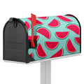 Blue Cute Watermelon Pattern Print Mailbox Cover