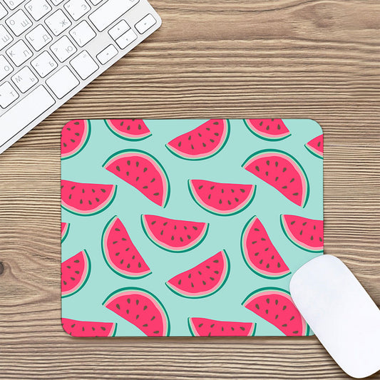 Blue Cute Watermelon Pattern Print Mouse Pad