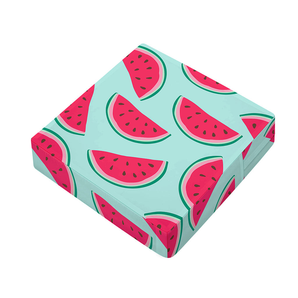 Blue Cute Watermelon Pattern Print Outdoor Seat Cushion Cover