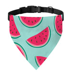 Blue Cute Watermelon Pattern Print Over The Collar Dog Bandana