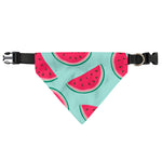 Blue Cute Watermelon Pattern Print Over The Collar Dog Bandana