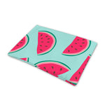 Blue Cute Watermelon Pattern Print Pet Cooling Mat Cover