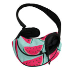 Blue Cute Watermelon Pattern Print Pet Sling Carrier