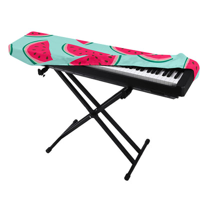 Blue Cute Watermelon Pattern Print Piano Keyboard Cover