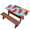 Blue Cute Watermelon Pattern Print Picnic Table Cover